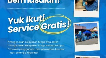 Toko Mawas adakan servis kompor gratis bersama blu gas